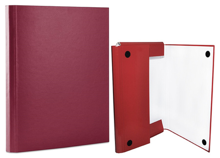 Teczka kartonowa z rzepem Office Products A4/4cm czerwona