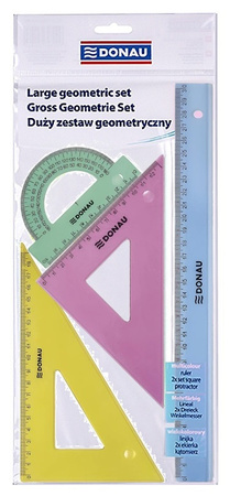 Zestaw geometryczny DONAU, duży, zawieszka, mix kolorów