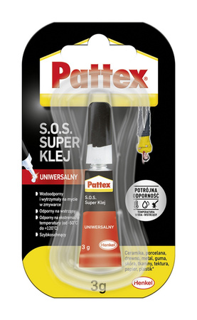 Klej Pattex S.O.S. 3g uniwersalny