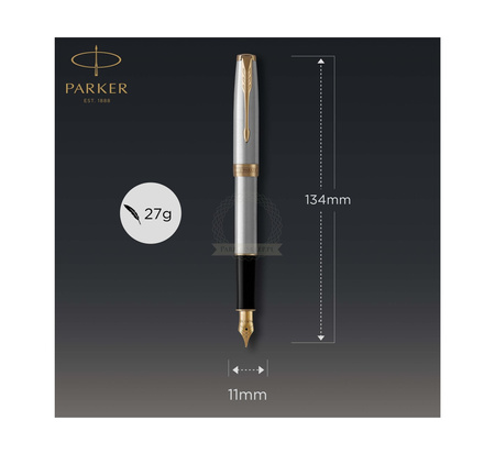 PIÓRO WIECZNE PARKER SONNET STAINLESS STEEL GT