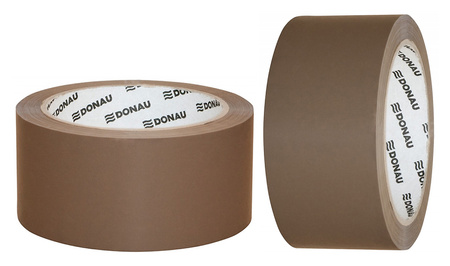 Taśma pakowa DONAU Hot-Melt , 48mm, 66m, 50mikr., brązowa