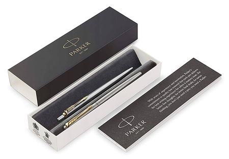 Pióro wieczne i długopis Parker Jotter Stainless Steel GT