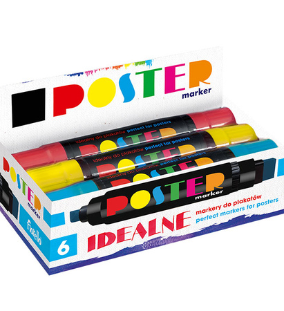 Markery Fiorello Poster GR-1712 6 kolorów