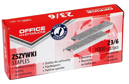 Zszywki Office Products 23/6 (1000)