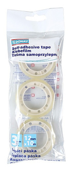 Taśma biurowa DONAU, 12mm, 10m, 3szt.