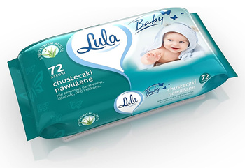 Chusteczki nawilżane Lula Baby z aloesem (72)