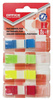 Zakładki indeksujące OFFICE PRODUCTS, PP, standard, 12x43mm, 4x35 kart., blister, mix kolorów