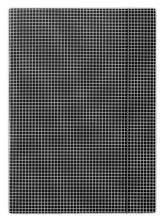 Teczka kartonowa z gumką Donau A4/400g w kratę żółta