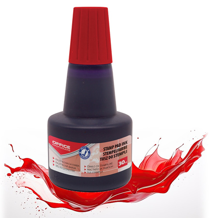 Tusz do pieczątek Office Products 30ml niebieski