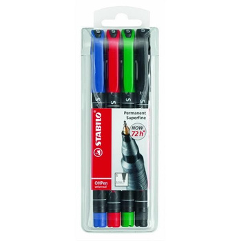 FOLIOPIS STABILO OHPEN UNIVERSAL 0,4mm 4 KOLORY