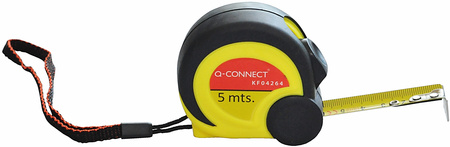 Miarka Q-Connect 19mm/5m zwijana czarno-żółta