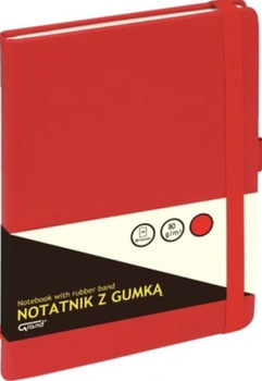 Notatnik Grand A6/80k kratka czerwony