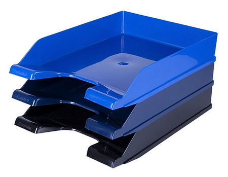 Szufladka na biurko DONAU, polistyren/PP, A4, standard, czarna