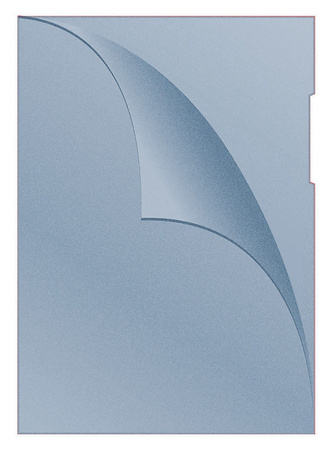 Obwoluta DONAU typu L, PP, A4, groszkowa, 120mikr., fioletowa