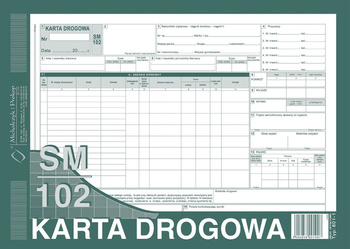 KARTA DROGOWA - SAMOCHÓD CIĘŻAROWY A4 (OFFSET)