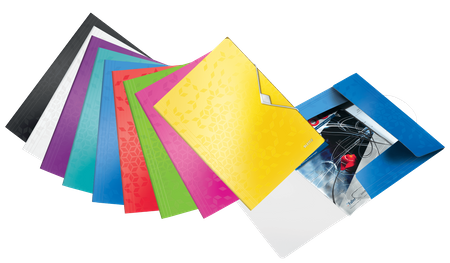 Teczka PP z gumką Leitz Wow A4/15mm żółta