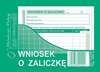 WNIOSEK O ZALICZKĘ A6 (OFFSET)