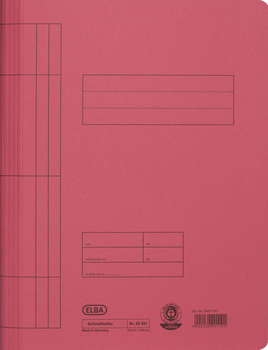 SKOROSZYT KARTONOWY ELBA A4 CZERWONY