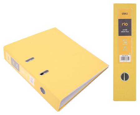 Segregator Deli Rio A4/76mm żółty