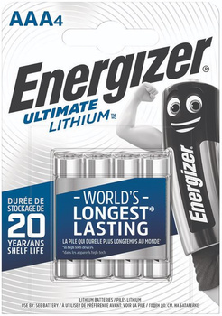 Baterie Energizer Ultimate Lithium AAA L92 1.5V (4)