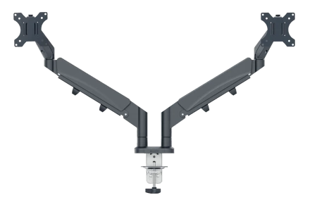 Ramię na 2 monitory Leitz Ergo ciemnoszare