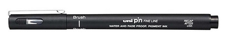 Cienkopis kreślarski Uni Pin-200 brush czarny