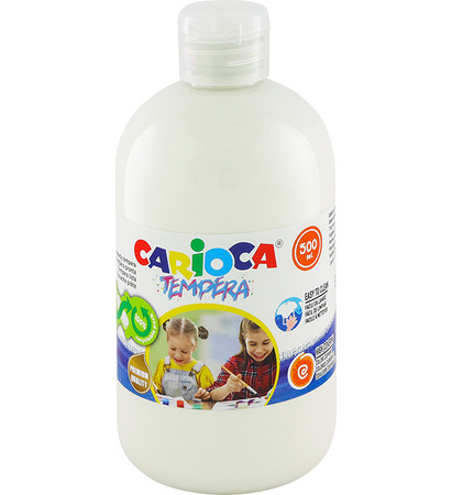 Farba tempera Carioca 500ml biała