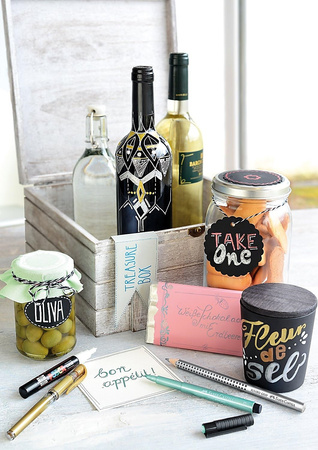 Markery kredowe Uni PWE-8K 8 kolorów