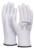 Rękawice Donau Safety PU White rozm.7 białe