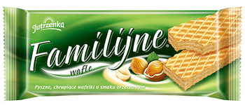 WAFLE JUTRZENKA FAMILIJNE 180g ORZECHOWE