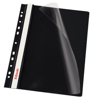 SKOROSZYT WPINANY ESSELTE A4 PP CZARNY (10)