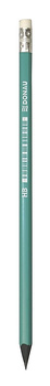 Ołówki syntetyczne Donau HB z gumką zielone (12)