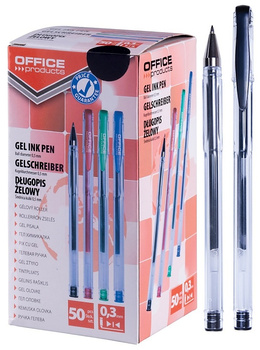 Długopisy żelowe Office Products Classic 0.5mm czarny