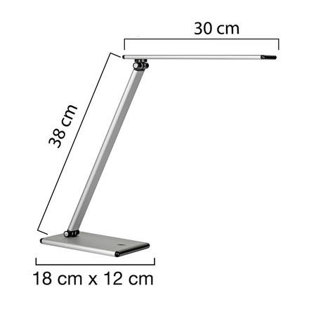 Lampka na biurko Unilux Terra Led srebrna