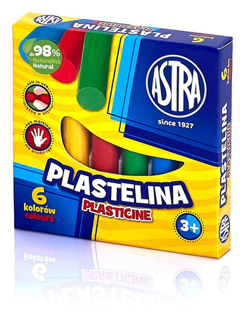 Plastelina Astra 6 kolorów