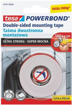 Taśma dwustronna Tesa PowerBond 19mm/1.5m