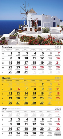 Kalendarz trójdzielny Michalczyk i Prokop 290x619mm 