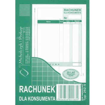 RACHUNEK DLA KONSUMENTA A7 (WIELOKOPIA)