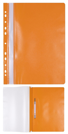 Skoroszyt OFFICE PRODUCTS, PP, A4, miękki, 100/170mikr., wpinany, granatowy