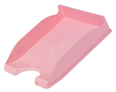 Szufladka na biurko DONAU LIFE, polistyren, pastelowa różowa