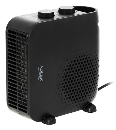 Termowentylator ADLER AD 7725b, z regulacją siły nadmuchu, czarny