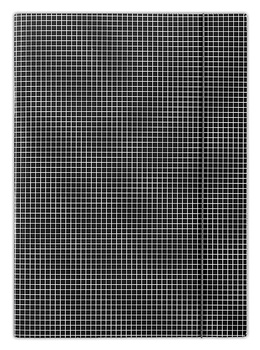 Teczka kartonowa z gumką Donau A4/400g w kratę czarna