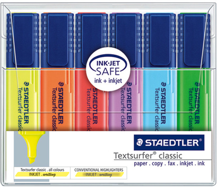 ZAKREŚLACZE STAEDTLER TEXTSURFER 6 KOLORÓW