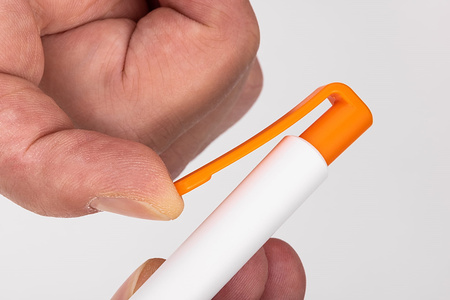 Nóż bezpieczny Slice 10417 biało-pomarańczowy