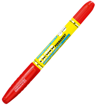 Marker do płyt CM-051 dwustronny czerwony