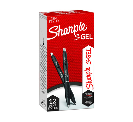 Długopis żelowy Sharpe S•Gel M 0.7mm czarny