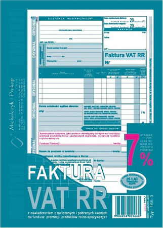 FAKTURA VAT RR A5 (O+1K)