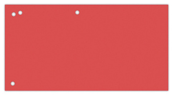 Przekładki kartonowe Office Products 1/3 A4 czerwone (100)