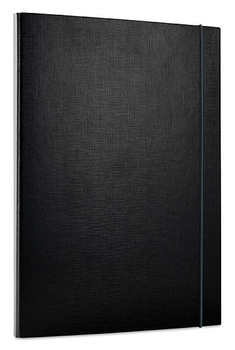 Teczka z gumką OFFICE PRODUCTS, PP, A4/15, 3-skrz., czarna