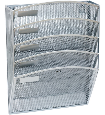 Pojemnik na dokumenty Grand GR-080 naścienny metalowy srebrny